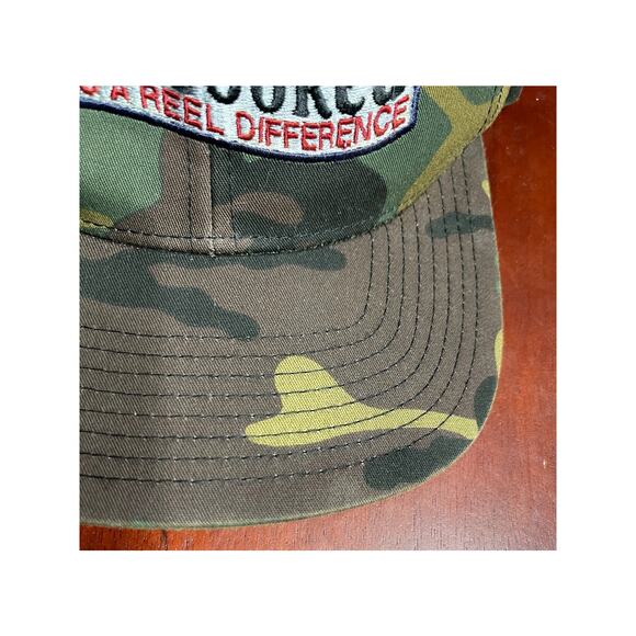 Camo Fishing I'm Hooked‎ Fish Strapback Yupoong Hat - Picture 3 of 4